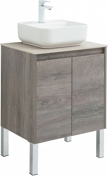 Тумба под раковину Aquanet Nova Lite 60 дуб рошелье (2 дверцы) 00298848