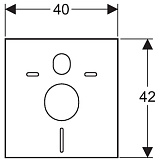 Звукоизоляционная прокладка Geberit 156.050.00.1 для подвесного унитаза или биде