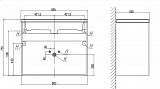 Тумба подвесная Klaufs 80.2Y tpKLA.80.2Y-616.216