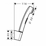 Гигиенический душ Hansgrohe Crometta 96907000 с держателем