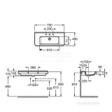 Раковина Roca Dama-N 700х46 327782000