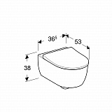 Комплект инсталляции с подвесным унитазом Geberit iCon 500.060.TC.I