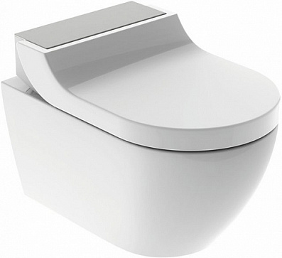 Унитаз-биде подвесной Geberit AquaClean Tuma Comfort 146.294.FW.1 вставка нерж. сталь