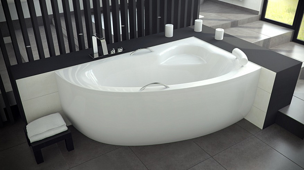Акриловая ванна Besco Natalia 150x100 WAN-150-NP Правая