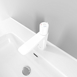 Смеситель для умывальника с инновационным управлением Push Control, белый матовый, Slide, IDDIS, SLIWTBTi01