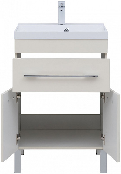 Тумба под раковину Aquanet Верона 60 крем (1 ящик, 2 дверцы) 00304535