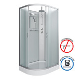 Душ.каб. NG-3312-14RBKT (1200х800х2100-2400) низкий поддон(13см) стекло МАТОВОЕ 3 места