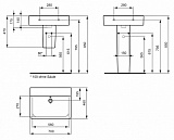 Раковина Ideal Standard Connect 70 см E810801