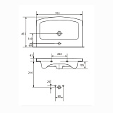 Раковина Cersanit EASY 70 UM-ES70/1