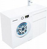 Тумба под раковину Aquanet Токио 58 белый (напольная, 1 ящик, 2 дверцы) 00237745