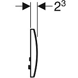 КЛАВИША СМЫВА GEBERIT DELTA30 ГЛЯНЦЕВЫЙ ХРОМ 115.137.21.1