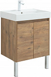Тумба под раковину Aquanet Nova Lite 60 дуб рустикальный (2 дверцы) 00298849