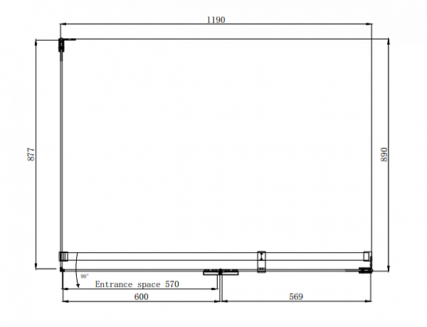 Душевое ограждение Ambassador Abner 10011104R