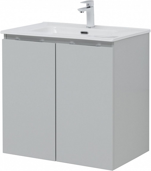 Тумба под раковину Aquanet Алвита new 70 2 дверцы, серый 00303903