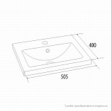 Умывальник мебельный, 50 см, 001, IDDIS/Milardo, 0015000U28