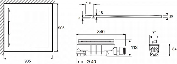 Поддон для душа Jacob Delafon Flight Pure 90х90 см E62321-00