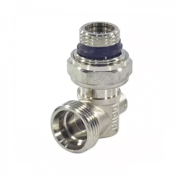 Узел нижнего подключения раздельный Ду 15 Ру10 1/2"x3/4"ЕК угловой Ogint