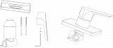 Смеситель для душа Aquanet Static AF330-50С (с внутренней частью) AF330-50С