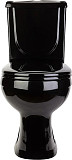 Унитаз-компакт Оскольская керамика Ирида Стандарт, с горизонтальным выпуском, черный