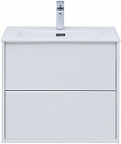 Тумба под раковину Aquanet Lino 60 (Flat) белый глянец 00287540