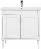 Тумба под раковину Aquanet Селена 90 белый/серебро 00201649