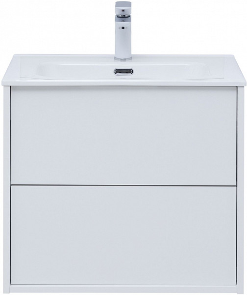 Тумба под раковину Aquanet Lino 60 (Flat) белый глянец 00287540