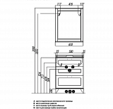 Тумба под раковину Акватон Леон 65 см 1A194601LBPS0