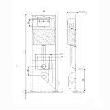 Комплект Cersanit CARINA NEW CLEAN ON унитаз + инсталляция S-SET-CARC/LPRO/S-DL/Cm-w