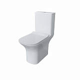 Унитаз Classic GR-4464S (640*340*790) напольный БЕЗОБОДКОВЫЙ с тонкой крышкой, 2 места