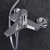 F40890A14 Gem набор 2в1: см-ль д/ванны/душа, верхний душ d 220 мм, ручн.душ 110 мм, 1 ф-ция, душевая