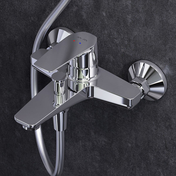 F40890A14 Gem набор 2в1: см-ль д/ванны/душа, верхний душ d 220 мм, ручн.душ 110 мм, 1 ф-ция, душевая