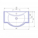 Раковина Классик 80 SD-00000376
