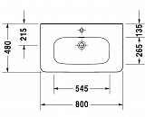 Раковина Duravit DuraStyle 232080