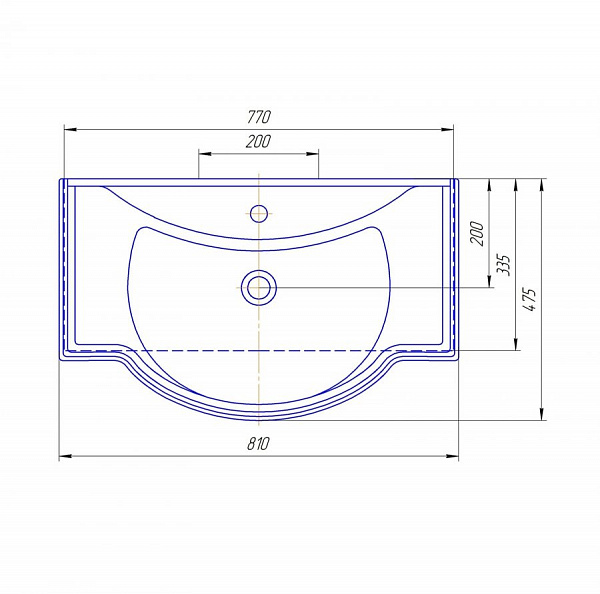 Раковина Классик 80 SD-00000376