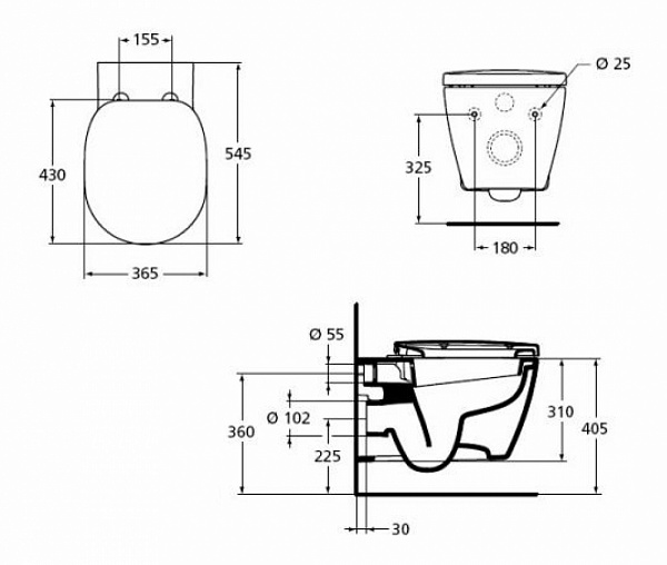 Комплект Ideal Standard Connect W941102