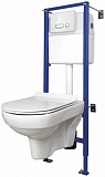 Унитаз с инсталляцией Cersanit City Clean On S-SET-CITYC/LPRO/S-DL/In-Wg-w