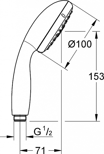 Душевая лейка Grohe Tempesta New 28261002