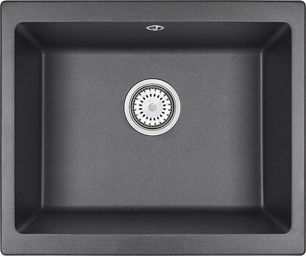 Мойка кухонная Granula квадратная кварц 5551, ГРАФИТ