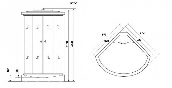 Душевая кабина Niagara Ultra  NG-902-01