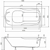 Акриловая ванна Besco Bona 190x80 WAB-190-PK