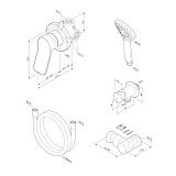 FB85A2H000 X-Joy, набор: см-ль д/душа, душевой набор ( ручн.душ 110 мм, 1 режим), шланговое присоеди