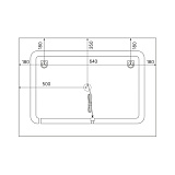 Зеркало с подсветкой и термообогревом, 100 см, Zodiac, IDDIS, ZOD10T0i98