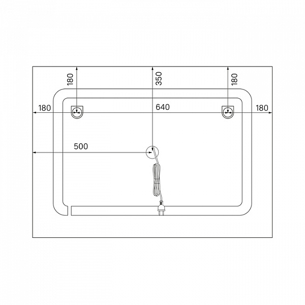 Зеркало с подсветкой и термообогревом, 100 см, Zodiac, IDDIS, ZOD10T0i98