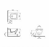 Биде подвесное Bocchi Scala Arch 1125-005-0120 черное