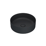 Чёрный матовый умывальник накладной, Ray, IDDIS, RAYBM03i27
