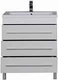Тумба под раковину Aquanet Верона 75 белый (напольная 3 ящика) 00178254