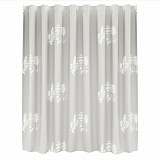 Назначение: Шторка для ванной. Материал: Полиэстер.Монтаж: Прочные пластиковые люверсы. 
Описание: Размер 2000 х 2000 мм, водоотталкивающая пропитка. Низ шторки оснащен утяжелителем. Плотность шторки 90 г/м²
Дополнительно: Шторки можно стирать в стирально