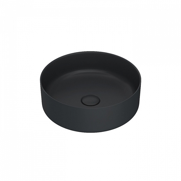 Чёрный матовый умывальник накладной, Ray, IDDIS, RAYBM03i27