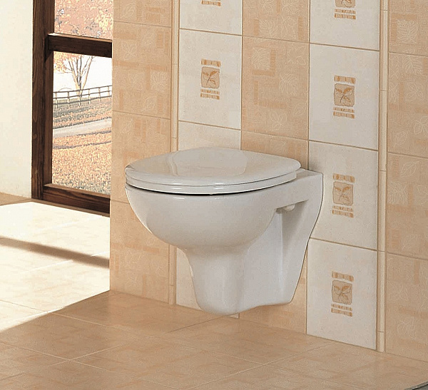 Подвесной унитаз Cersanit Parva New Clean On S-MZ-PARVA-COn-DL-w с сиденьем дюропласт с микролифтом