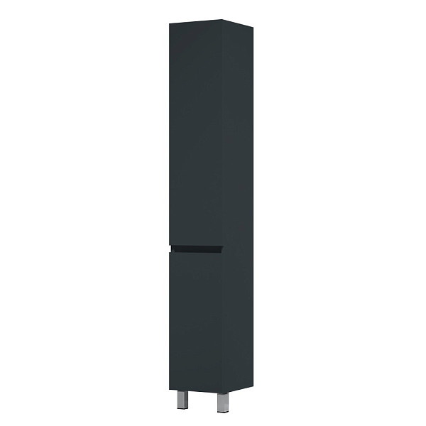M90CSR0306GM GEM, шкаф-колонна, напольный, правый, 30 см, двери, push-to-open, графит матовый
